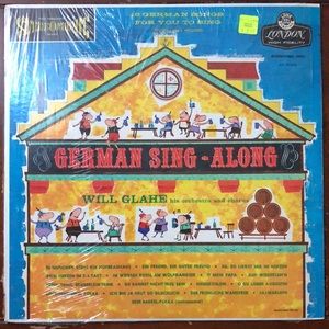 Will Glahe German Sing-Along Vinyl Lp '60
